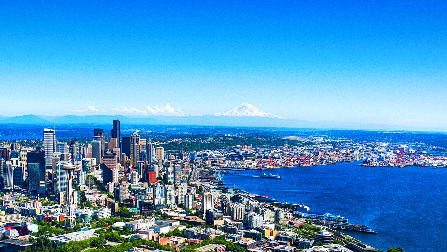Seattle Skyline + Mt Rainier